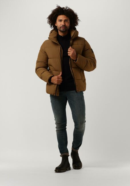 CALVIN KLEIN Veste matelassé CRINKLE NYLON PUFFER JACKET en marron - large