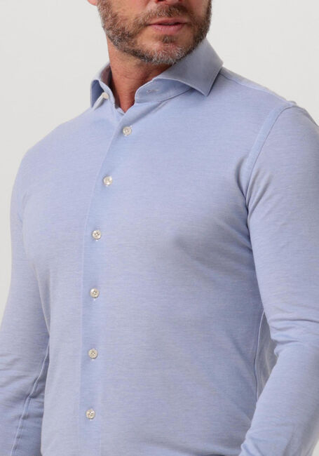 PROFUOMO Chemise classique KNITTED SHIRT Bleu clair - large