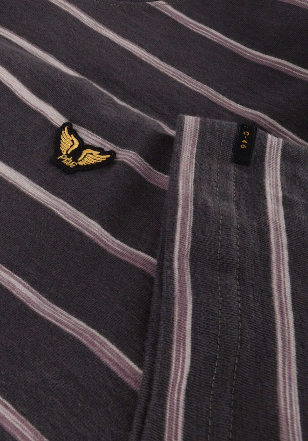 PME LEGEND T-shirt SHORT SLEEVE R-NECK SPACE YD STRIPED JERSEY Bleu fonc&eacute; - large