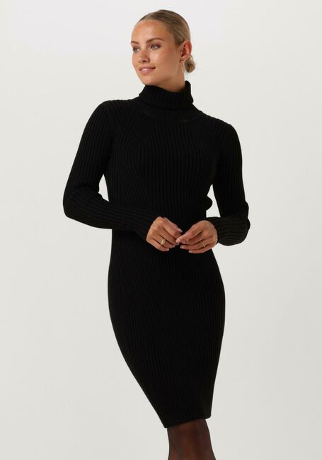 JANICE Mini robe JURK GEBREID KOL TRAVIS en noir - large