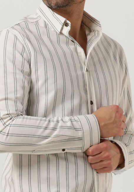 ANERKJENDT Chemise décontracté AKLEIF L/S DOUBLE STRIPE Blanc - large