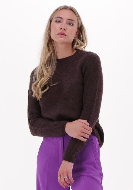 Y.A.S. Pull YASALVA LS O-NECK KNIT PULLOVER en marron - large
