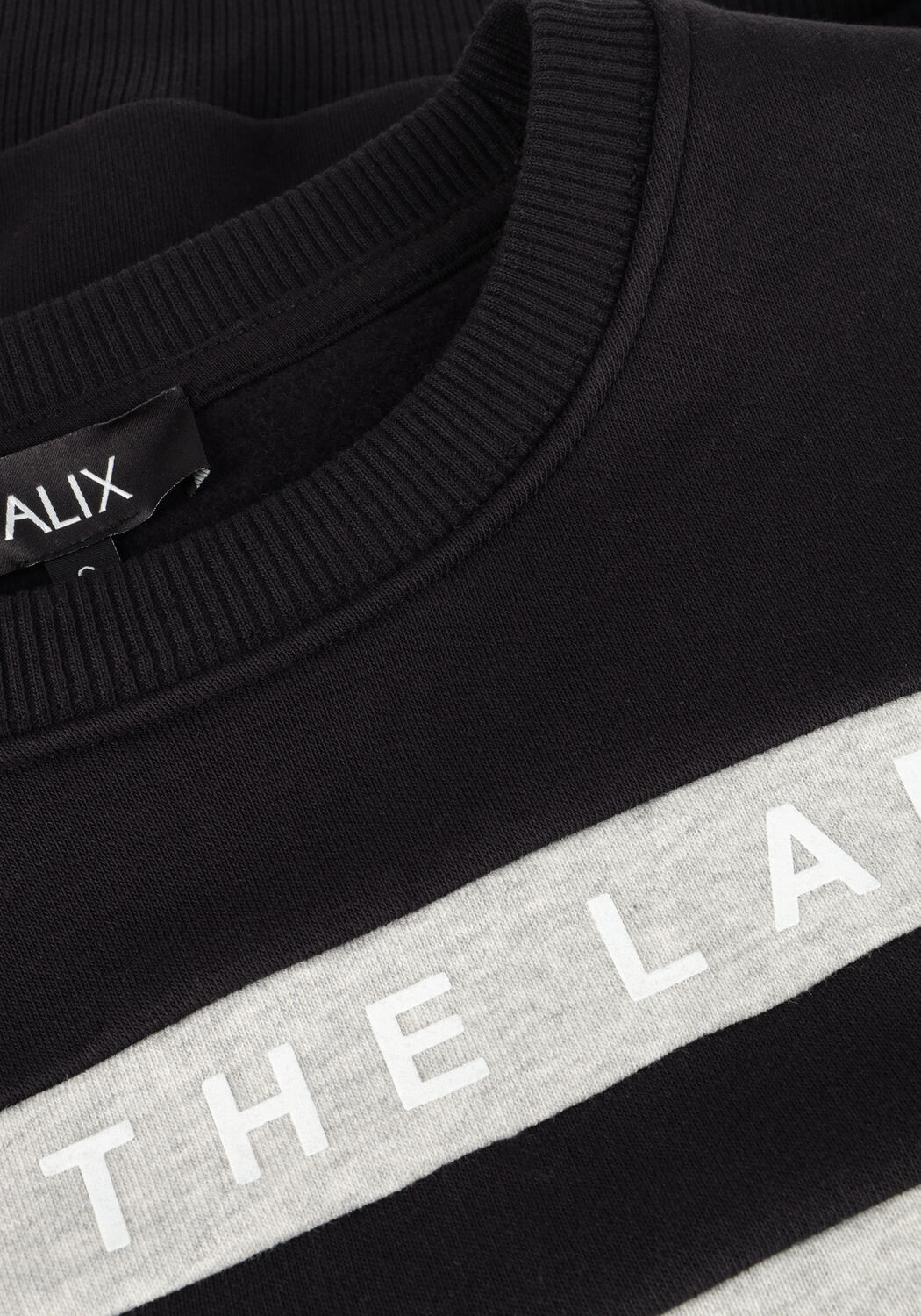 Zwarte ALIX THE LABEL Sweater LADIES KNITTED CROPPED SWEATER - large