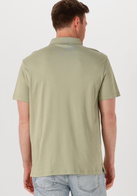 CALVIN KLEIN Polo SS SUPIMA CHEST EMB en vert - large