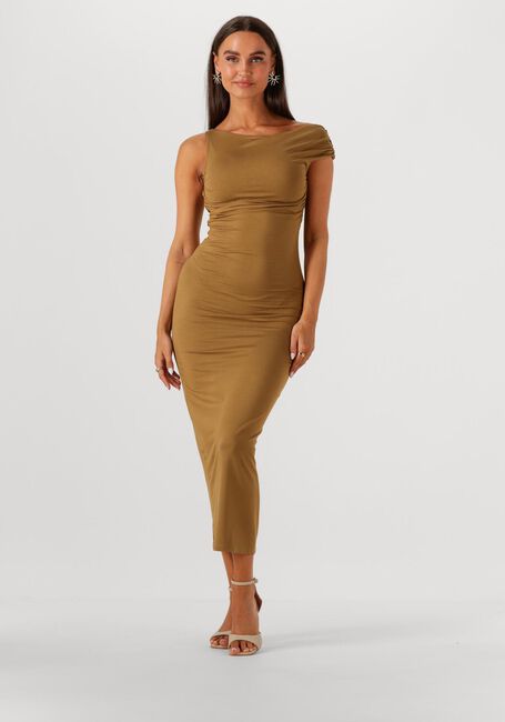 Khaki EDITED Midi jurk ROBINIA DRESS - large