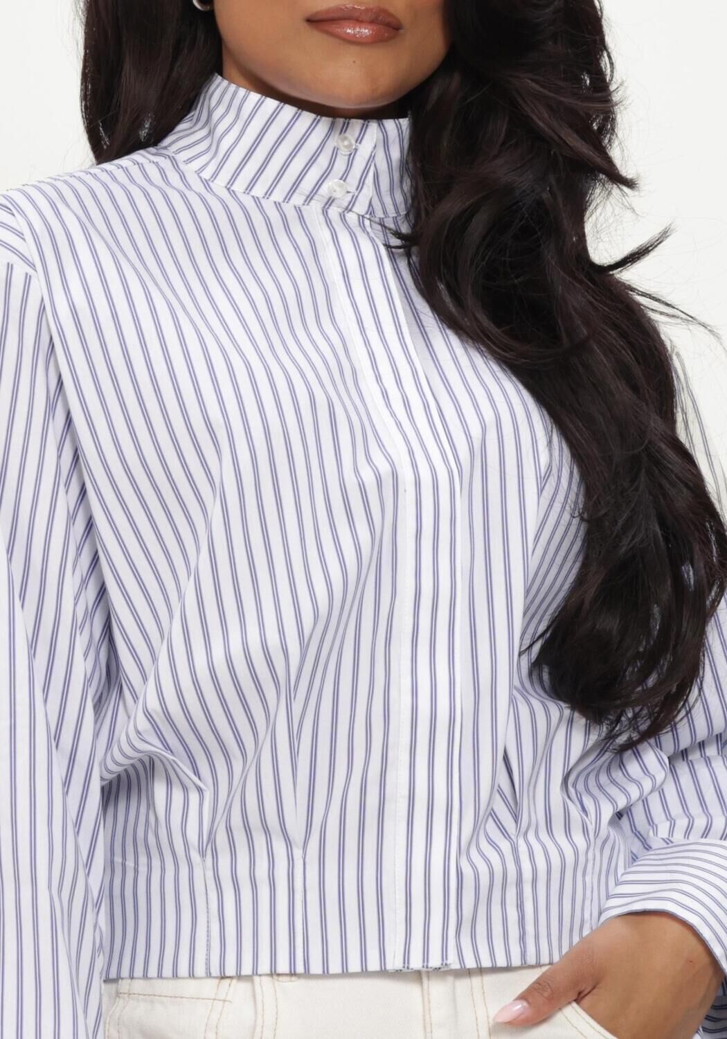 Blauwe CO'COUTURE  DALMACC COLLAR SHIRT - large