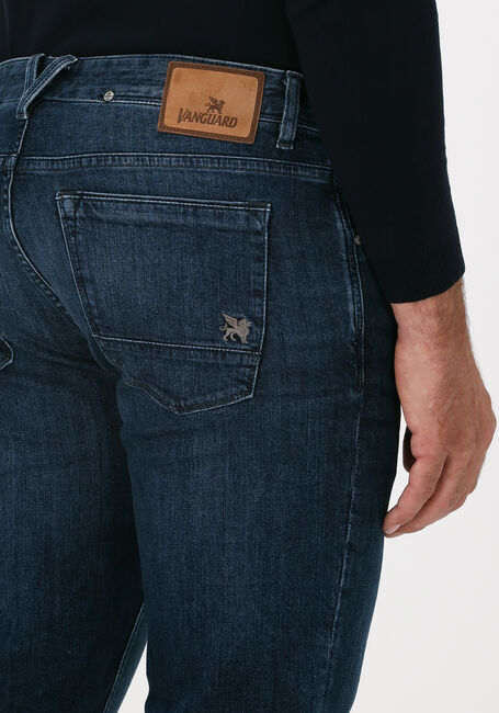 Blauwe VANGUARD Slim fit jeans V7 RIDER STEEL BLUE WASH - large