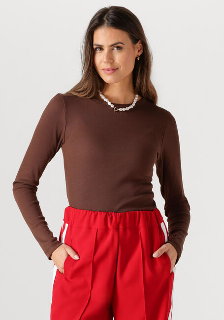 NOTRE-V NV-EELKE ROUND NECK Hauts & T-shirts en marron - large