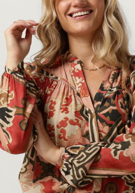 SUMMUM BLOUSE PATCHWORK VISCOSE Blouses en rouge - large