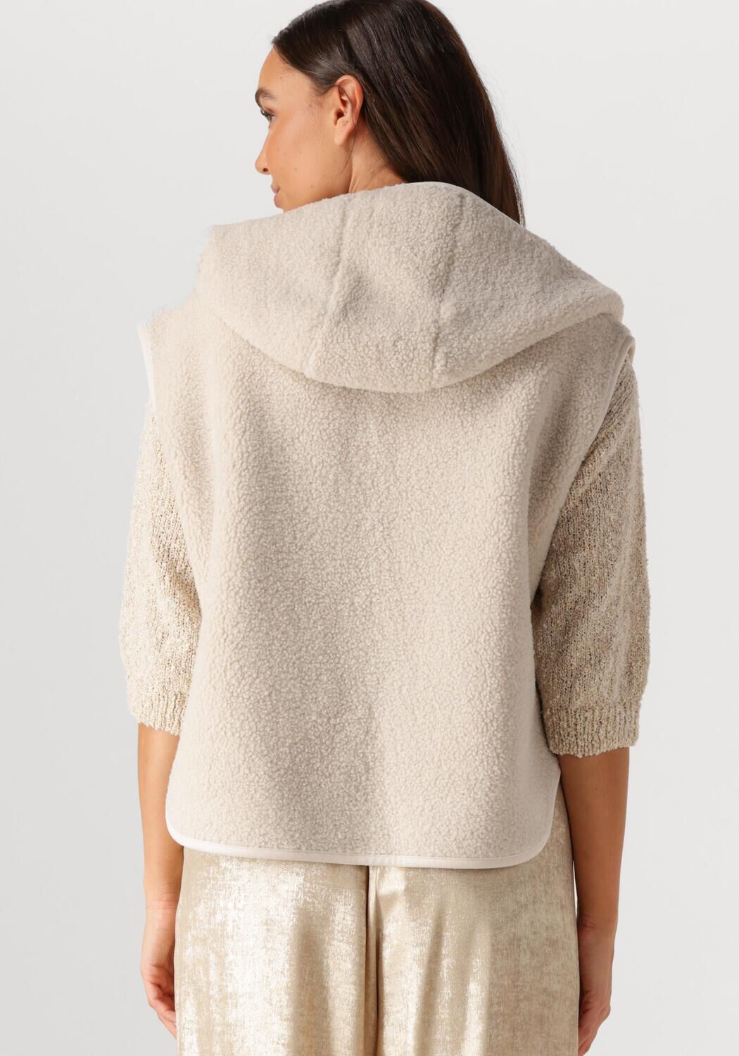 Ecru KNIT-TED Gilet BOWIE - large