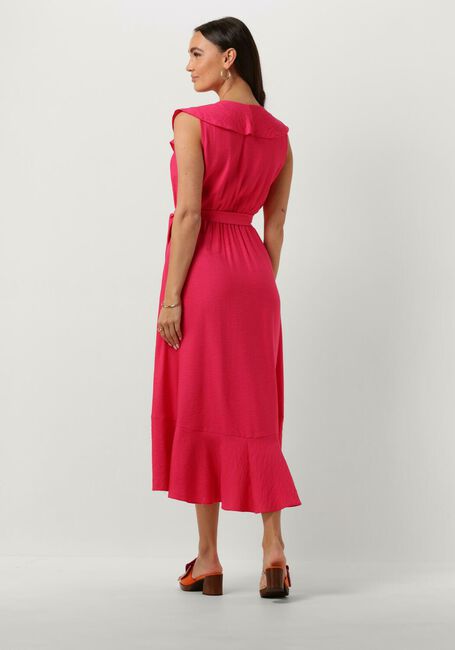 ACCESS Robe midi SLEEVELESS DRESS WITH RUFFLES en rose - large