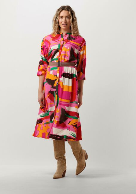 POM AMSTERDAM Robe midi CAPE TOWN DRESS en multicolore - large