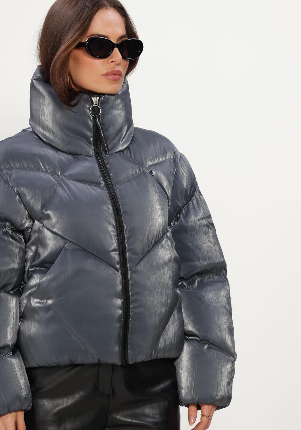 Grijze KRAKATAU Gewatteerde jas QW531 - large