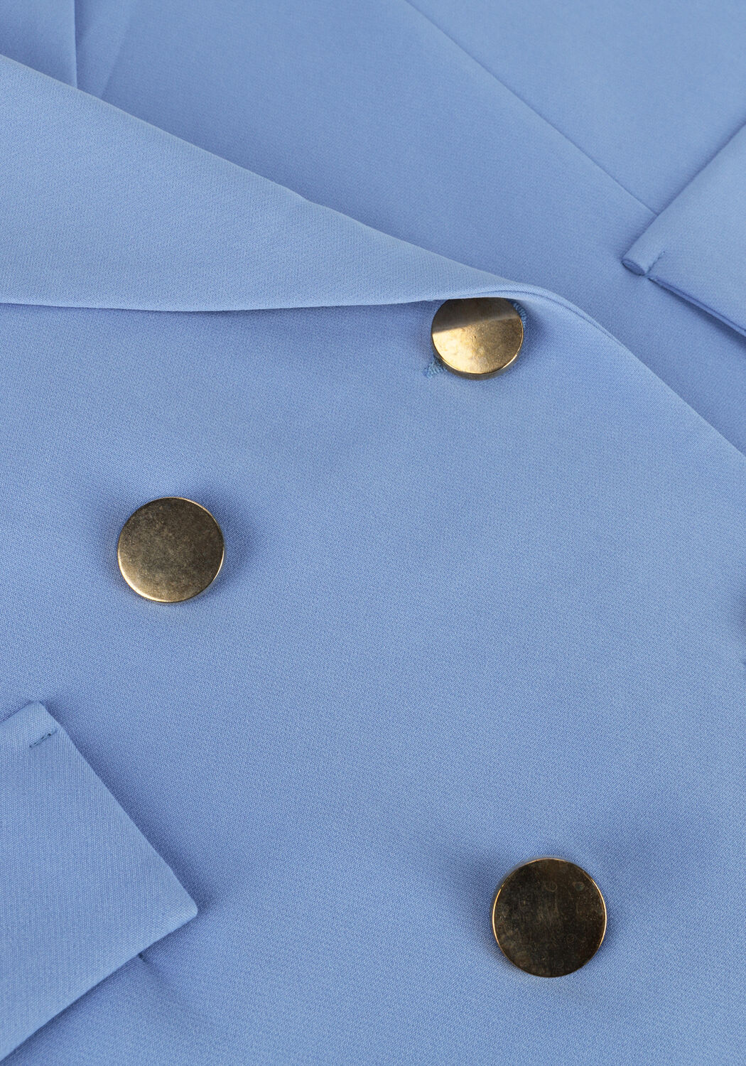 ACCESS Gilet DOUBLE-BREASTED WAISTCOAT WITH BELT en bleu - large