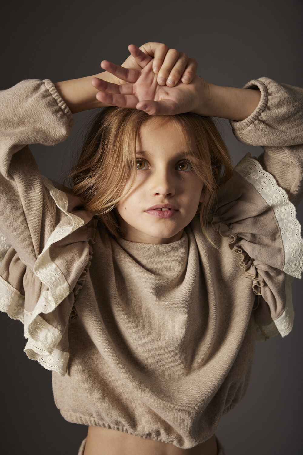 MY LITTLE COZMO Pull LICATAK237W5 en beige - large