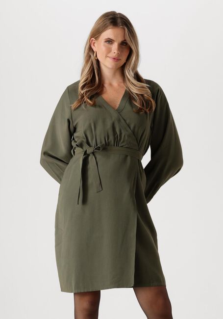 ANOTHER LABEL Mini robe CLAUDIA DRESS LS en vert - large