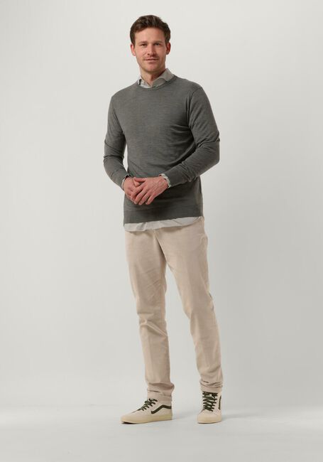 Groene PROFUOMO Trui PULLOVER CREW NECK - large