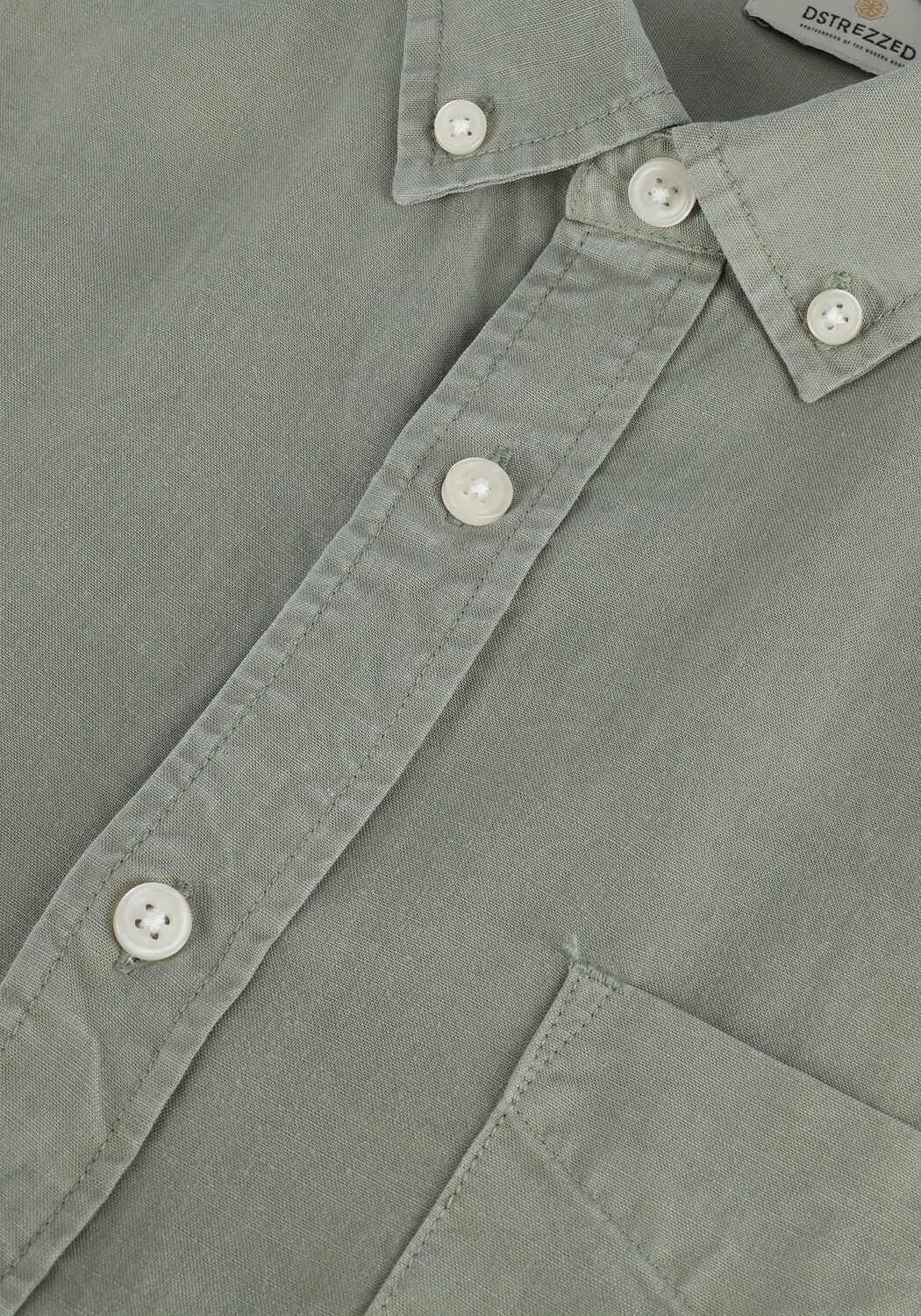 DSTREZZED Chemise d&eacute;contract&eacute; SHIRT BUTTON DOWN TENCEL en vert - large