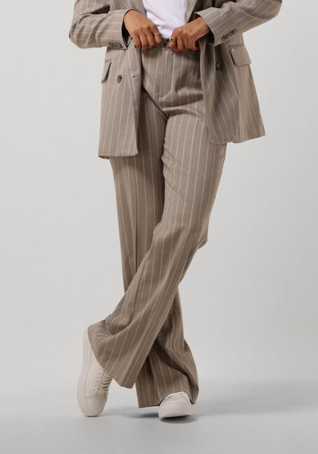 MOS MOSH Pantalon RHYS STRIPE PANT en gris - large