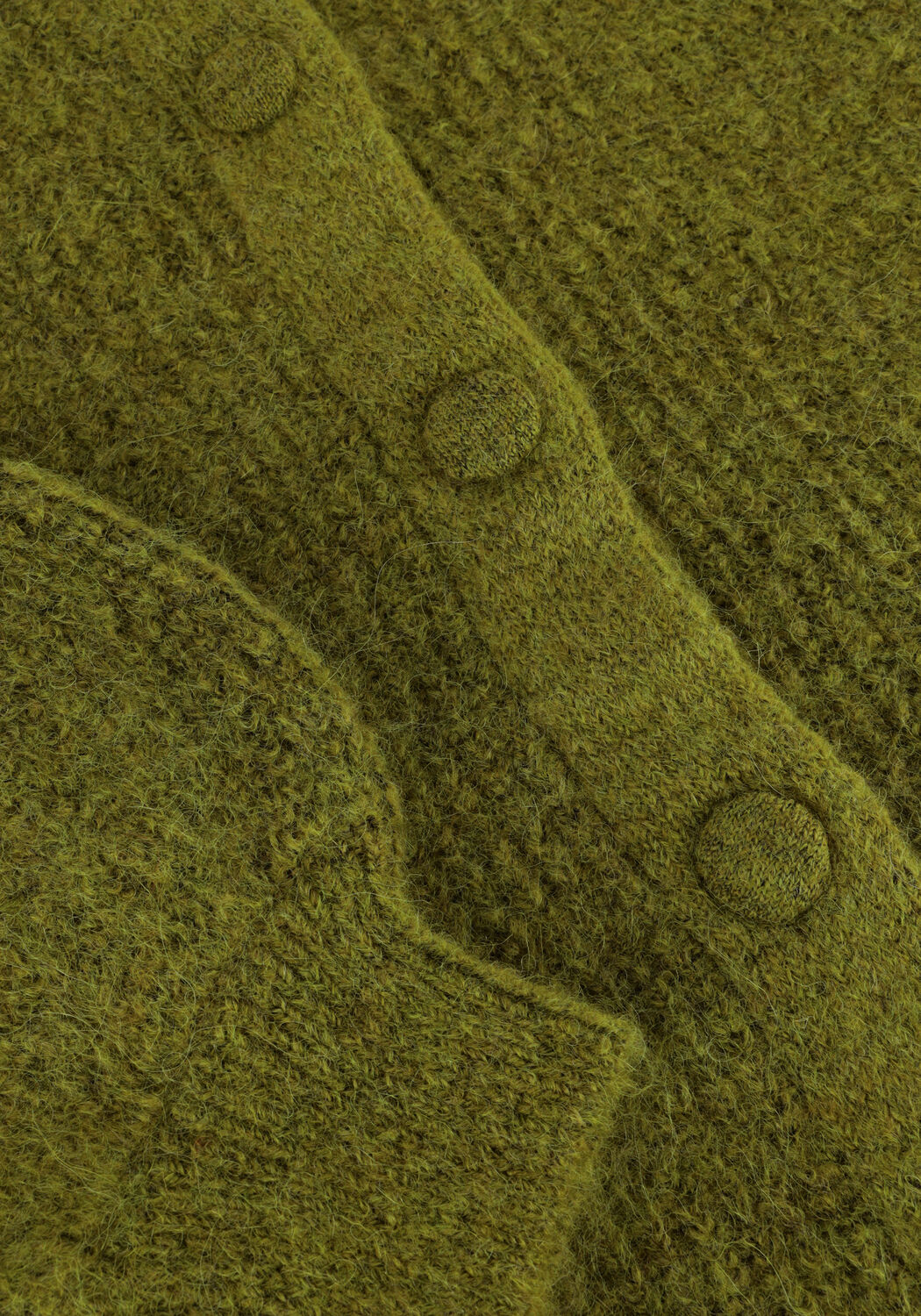 SELECTED WOMEN Gilet SLFSIA RAS LS KNIT POCKET en vert - large