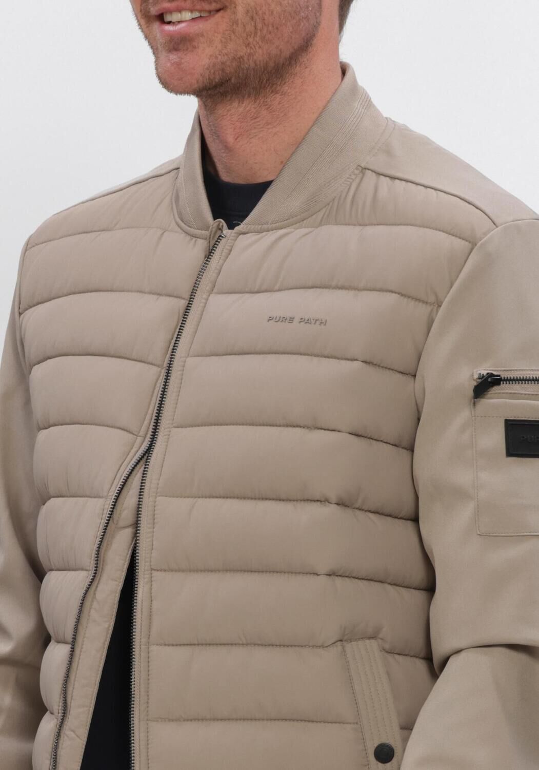 PURE PATH Jack SOFTSHELL PADDED JACKET en beige - large