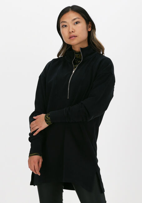 ALIX THE LABEL Chandail ZIPPER COLLAR SWEATER en noir - large