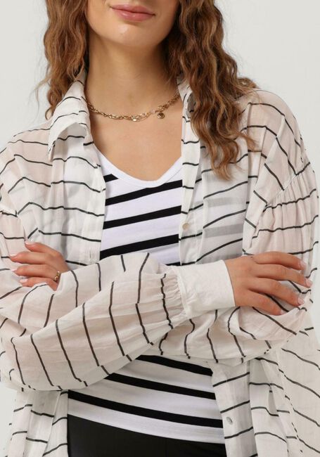 Ecru 10DAYS  OVERSIZED BLOUSE STRIPE - large