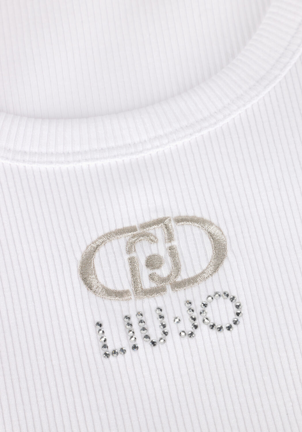 LIU JO Haut TANK TOP LOGO en blanc - large