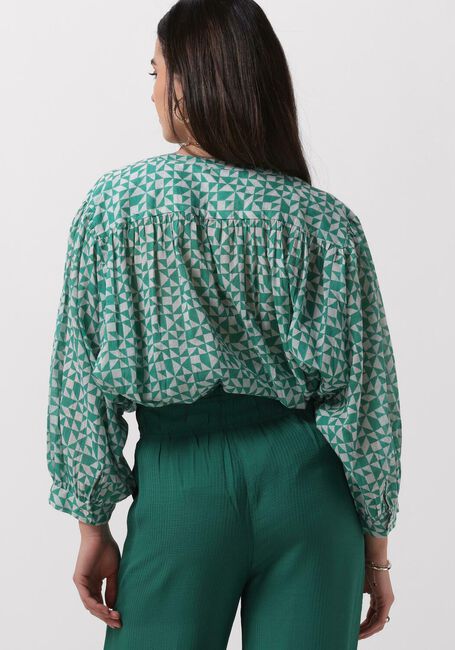 BY-BAR LUCY GRAPHIC BLOUSE Blouses en vert - large