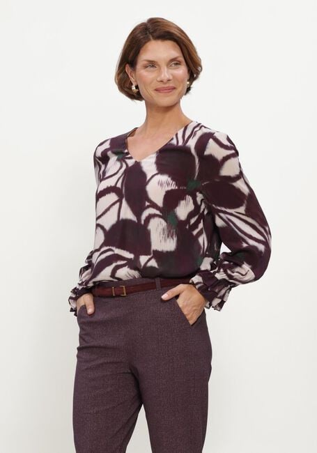 STUDIO ANNELOES Paula flower top Blouses en violet - large