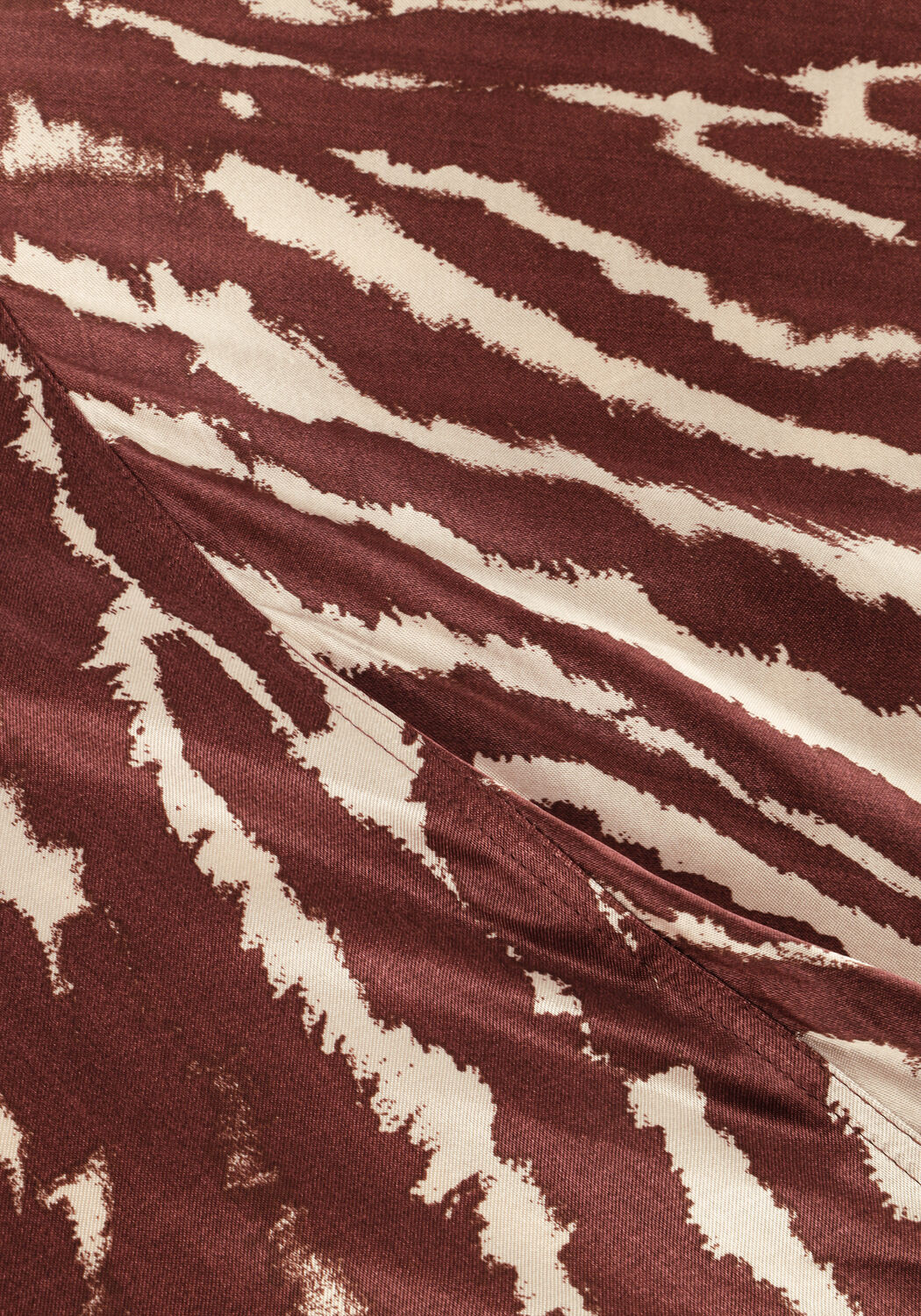 ROUGE EDIT Jupe midi ROUSHIANA HW PRINTED MIDI SKIRT en marron - large