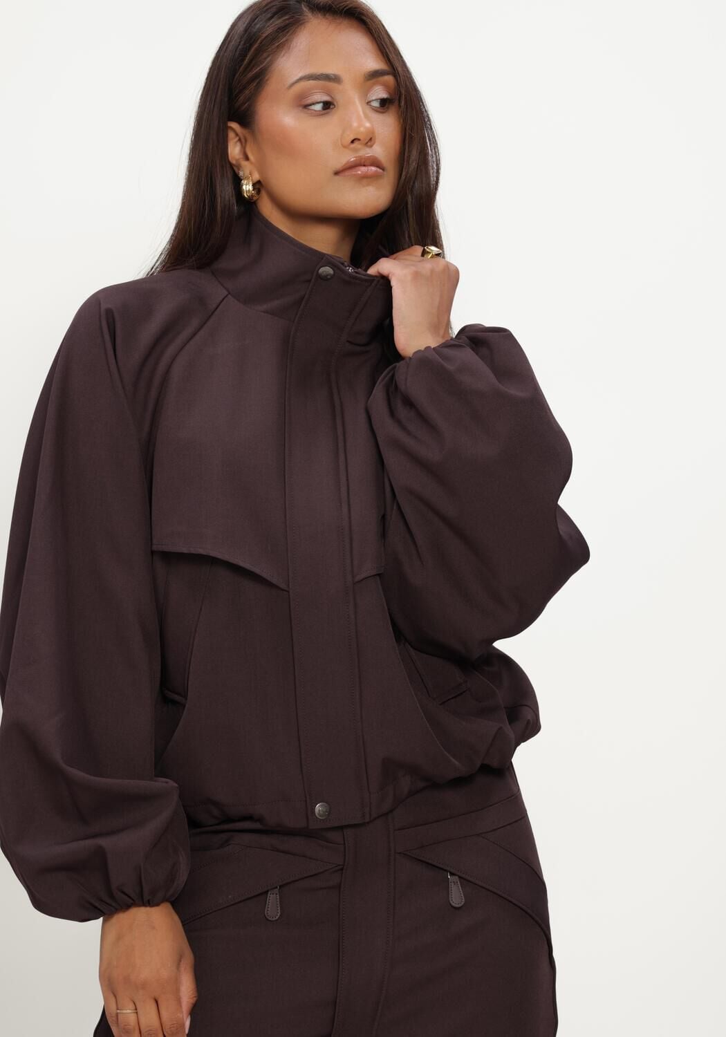 CO'COUTURE Jack LUNACC JACKET en marron - large