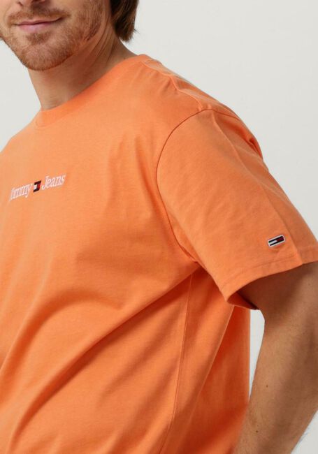 TOMMY JEANS T-shirt TJM CLASSIC LINEAR LOGO TEE en orange - large