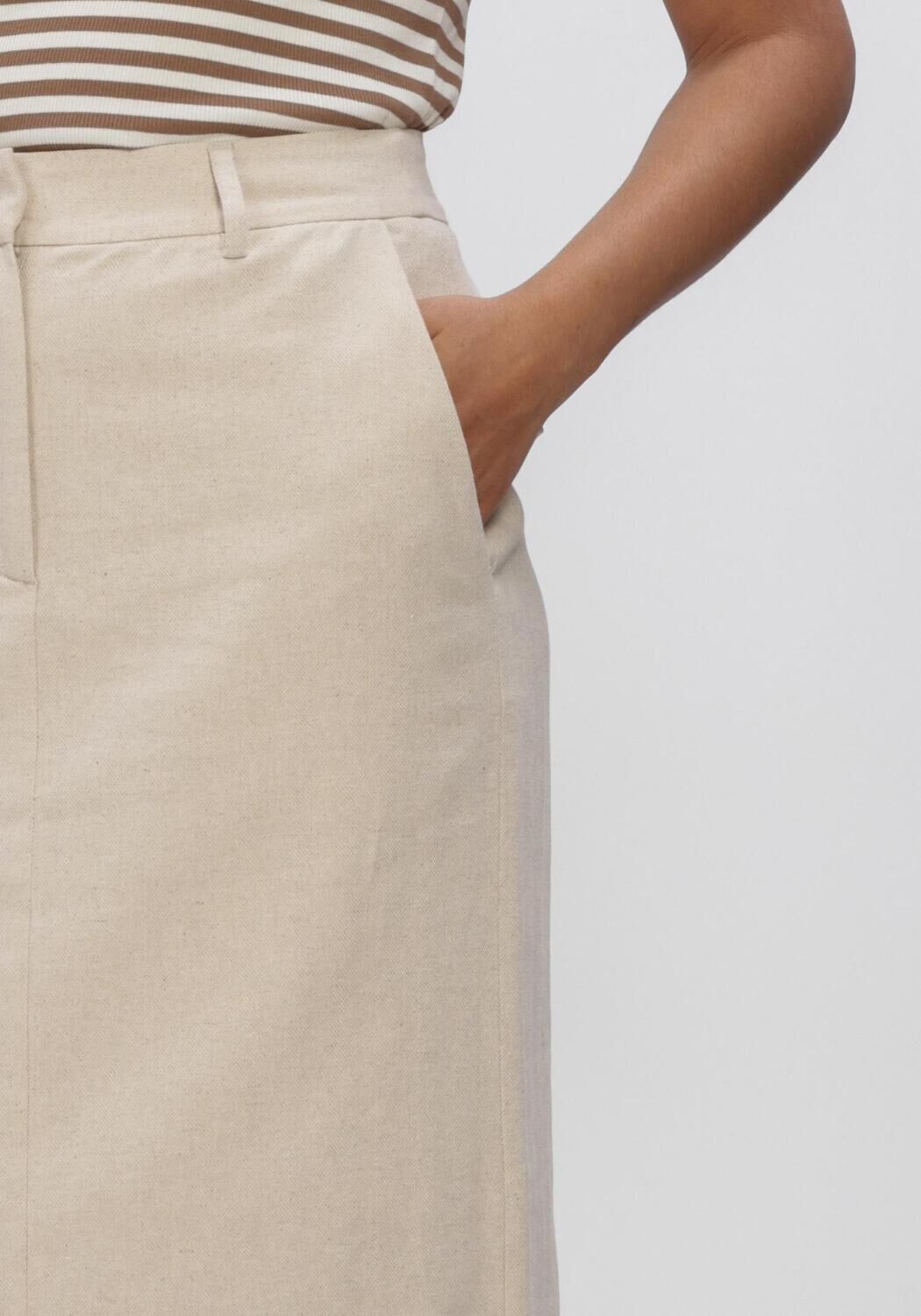 Beige CO'COUTURE Rokken LEENACC LINEN FLOOR SKIRT - large