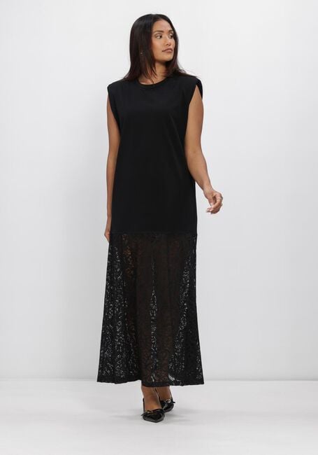 Zwarte HAUTE L'AMITI&Eacute; Jurken SUMMER LACE TEE DRESS - large