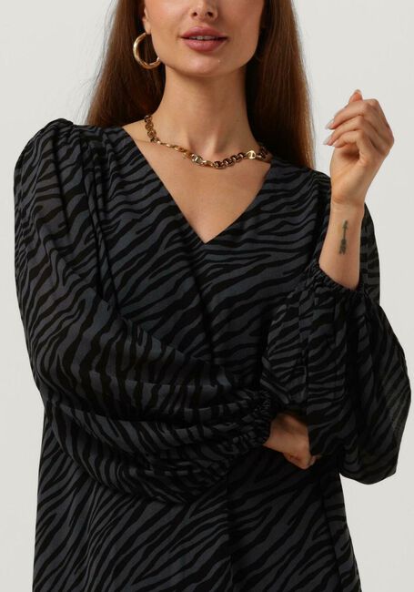 Donkergrijze MODSTRÖM Mini jurk ARIELLA PRINT DRESS - large