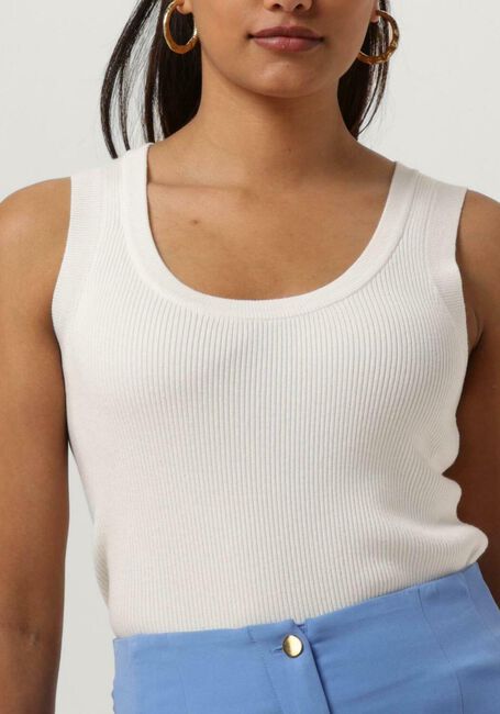 YDENCE Haut KNITTED TOP KEELY en blanc - large