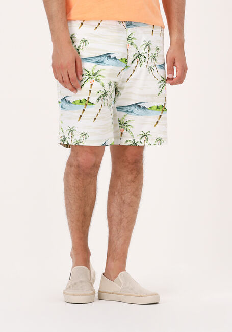 SCOTCH & SODA Pantalon courte FAVE PRINTED PIMA COTTON SHORTK Blanc - large