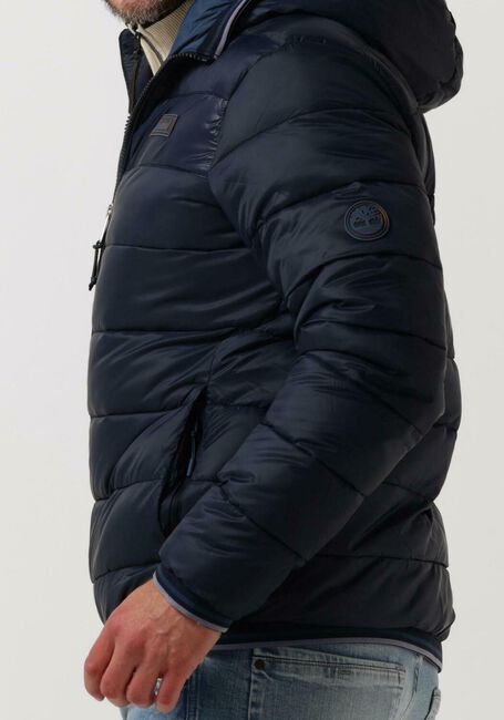 Donkerblauwe TIMBERLAND Gewatteerde jas MID WEIGHT HOODED JKT - large