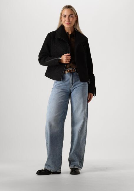 ANOTHER LABEL Manteau Teddy JULIET BIKER JACKET en noir - large