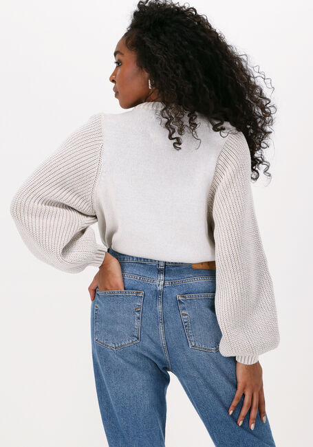 ANOTHER LABEL Pull ULLA KNITTED PULL en beige - large