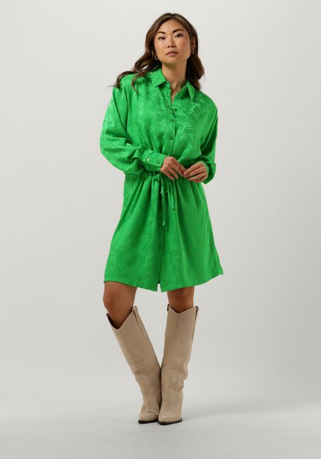 ALIX THE LABEL Mini robe LADIES WOVEN JACQUARD BLOUSE DRESS en vert - large