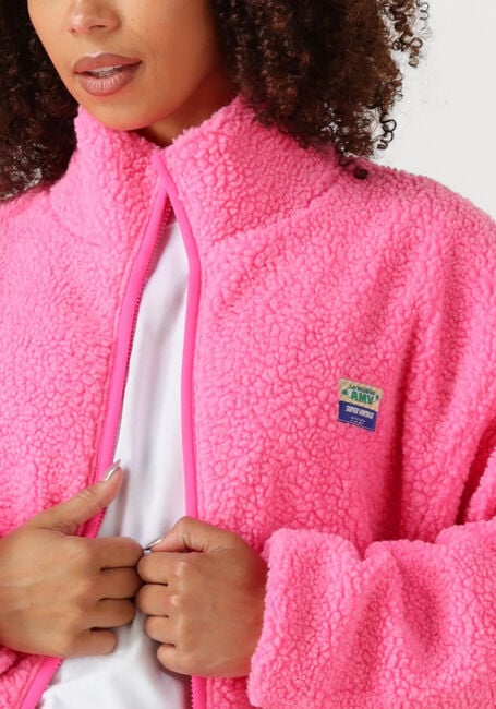Roze AMERICAN VINTAGE Faux fur jas HOKTOWN WOMAN - large