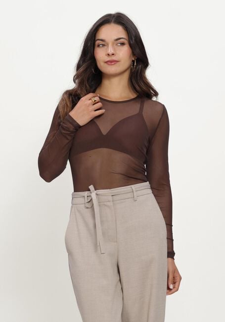 MSCH COPENHAGEN Haut MSCHJANIE ILLENORA TOP en marron - large