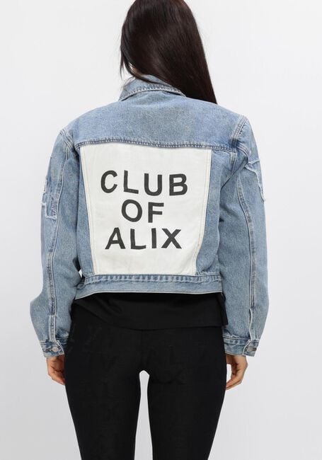 ALIX THE LABEL Veste en jean LADIES WOVEN SOFT DENIM PATCH JACKET Bleu clair - large
