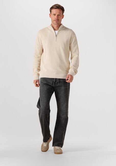 Beige G-STAR RAW Trui STRUCTURE HALF ZIP KNIT - large