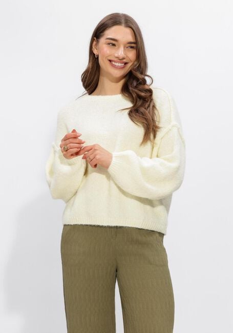 Lime ANOTHER LABEL Truien/vesten ALROXANE KNITTED PULL L/S - large