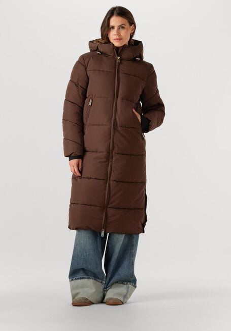 WITHBLACK Veste matelassé WBLGLORIAN LONG PUFFER JACKET en marron - large