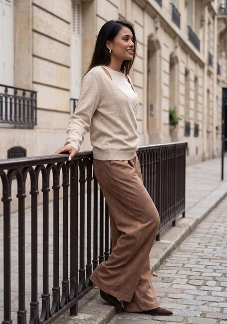 Beige NUKUS Trui MEREL PULLOVER LUREX - large