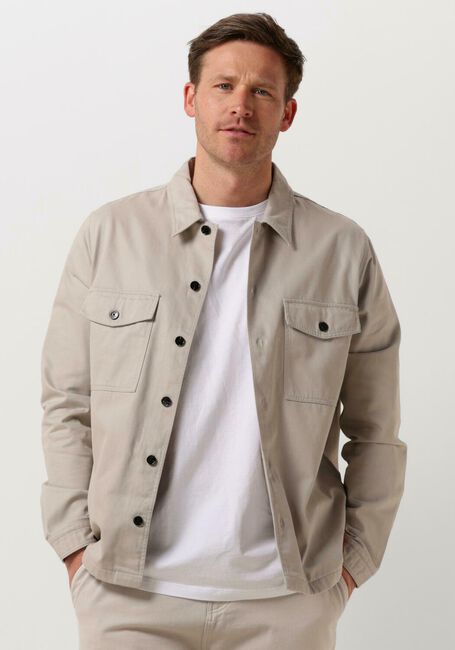 Lichtgrijze HUGO Overshirt ENALU - large